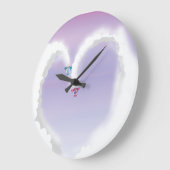 ロケット！ ラージ壁時計 (傾斜)