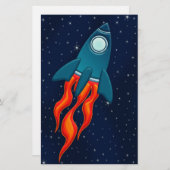 ロケット 便箋 (正面/裏面)