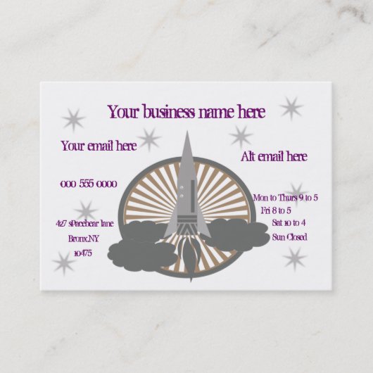 ロケット 名刺 (正面)