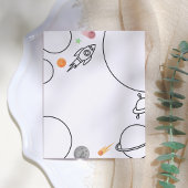 ロケット&宇宙誕生日カラーリングページ