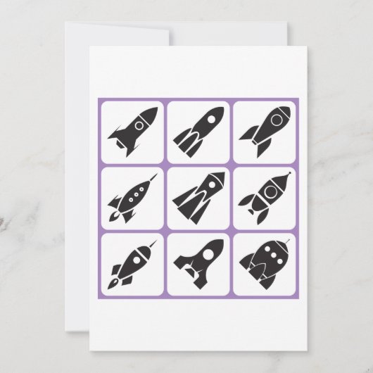 ロケット 招待状 (正面)