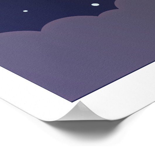 ロケット「星を目指して」ポスター ポスター (角)