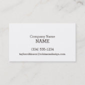 ロケット;緋色の赤ストライプ色 名刺 (正面)