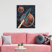 ロケット#123 キャンバスプリント (インサイチュ (リビング))