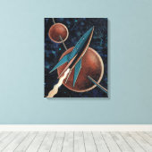 ロケット#123 キャンバスプリント (インサイチュ (ウッドフロア))