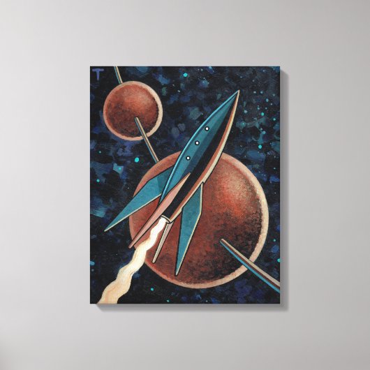 ロケット#123 キャンバスプリント (正面)