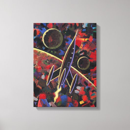 ロケット#55 キャンバスプリント (正面)