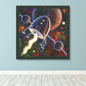 ロケット#76 キャンバスプリント (インサイチュ (ウッドフロア))