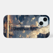 ロケット iPhone 15ケース (裏面横)