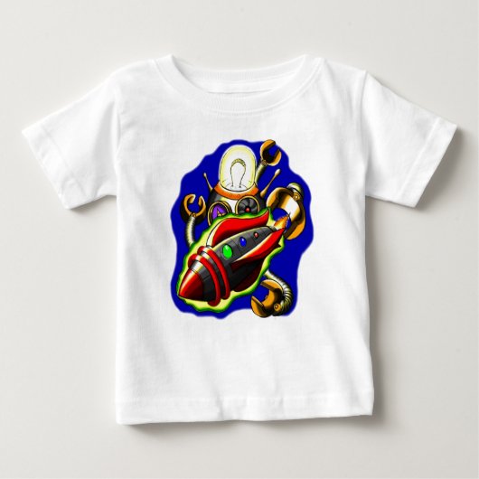 ロケット「nのロボット ベビーTシャツ (正面)