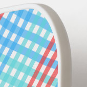 ロケポップ・アートのット、小さいプレイド ピックルボールラケット (左詳細)