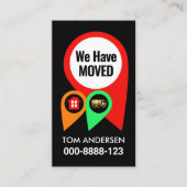 ロケーションアイコンを移動している 名刺 (正面)