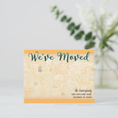 ロケーション ピン付きのヴィンテージ マップをお届けします ポストカード (スタンド正面)