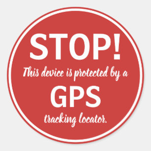 ロケータのステッカーを追跡するU一突き色GPS ラウンドシール