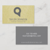 ロケータピン |パーチメント 名刺 (正面/裏面)