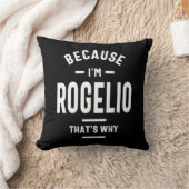ロゲリオパーソナライズされた名誕生日 クッション (ブランケット)