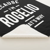 ロゲリオパーソナライズされた名誕生日 シェルパブランケット (3/4)