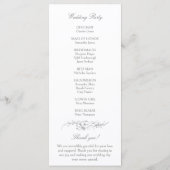 ロコエレガントフランスのコフローラ プログラム (裏面)