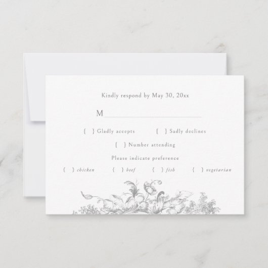 ロコエレガントフランスのコフローラ 出欠カード (正面)