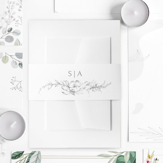 ロコエレガントフランスのコフローラ 招待状ベリーバンド