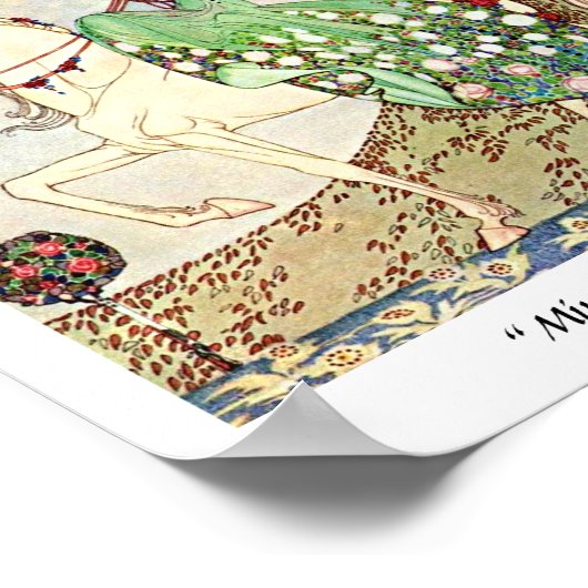 ロココおとぎ話の王女の乗馬 ポスター (角)