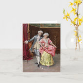 ロココのカップル カード (黄色い花)