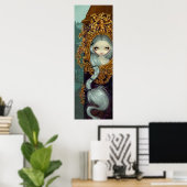 ロココのラプンツェルのゴシック童話アートプリント ポスター (ホームオフィス)