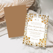 ロココエレガントクラシックフォーマル結婚ヴィンテージ 招待状