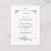 ロココエレガントフランスのフローラ枠 エンクロージャーカード (正面)