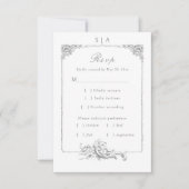 ロココエレガントフランスのフローラ枠 出欠カード (正面)