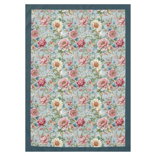 ロココエレガントフローラ華美植物模様 テーブルクロス (正面)