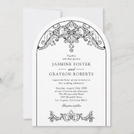 ロココエレガントヴィンテージウェディング 招待状