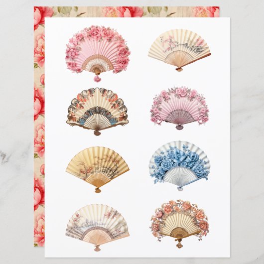 ロココハンドファンを切る (正面/裏面)