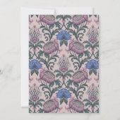 ロココバロックフローラブライダルシャワー 招待状 (裏面)