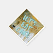 ロココバースデーパーティーマリー・アントワネットブルーはっきりしたル スタンダードカクテルナプキン (角)