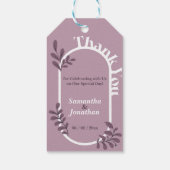 ロココピンクシンプルク結婚 ギフトタグ (裏面)