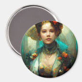 ロココフューチャーSci-Fiファンタジー マグネット (正面/裏面)