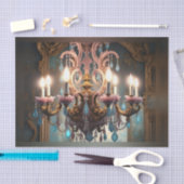 ロココフランスのシャンデリア2デクページ紙 薄葉紙 (クラフト)