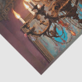 ロココフランスのシャンデリア3デクページ紙 薄葉紙 (詳細)