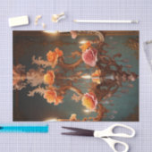 ロココフランスのシャンデリア4デクページ紙 薄葉紙 (クラフト)