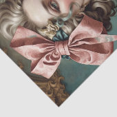 ロココフランスのレディとボウ1デコページ紙 薄葉紙 (詳細)