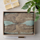 ロココフランスのレディとボウ2デコページ紙 薄葉紙 (ギフト)