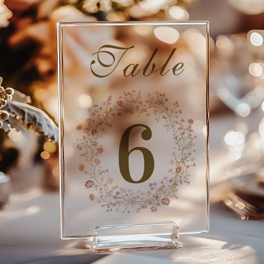 ロココフローラアンティーク結婚フレーム アクリルサイン