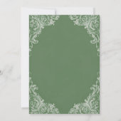 ロココブライダルシャワー招待 | ガーデンヴィンテージ 招待状 (裏面)