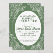 ロココブライダルシャワー招待 | ガーデンヴィンテージ 招待状 (正面/裏面)