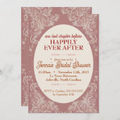 ロココブライダルシャワー招待 | 5時間カスタマイズ 招待状 (正面/裏面)