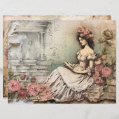 ロココプリンセススクラップブック紙 (正面/裏面)