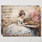 ロココプリンセススクラップブック紙 (正面/裏面)