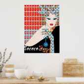 ロココポップ・アートのライブ ポスター (キッチン)