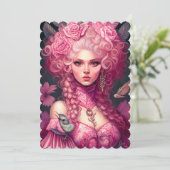 ロココポートレートファンタジーピンククイーンフラットカード (スタンド正面)